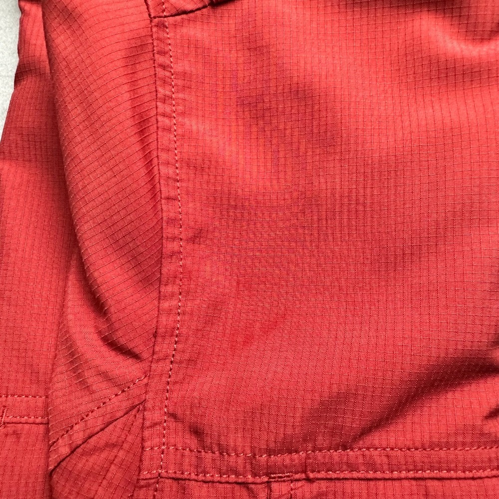 Duluth Trading Co Button Down Shirt Mens XL Tall Red Ripstop Ventilated 3237-30 - Picture 6 of 9